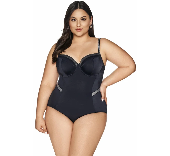 Dámske jednodielne plavky SKJ-63 Black - AVA Dámske jednodielne plavky SKJ-63 Black - AVA