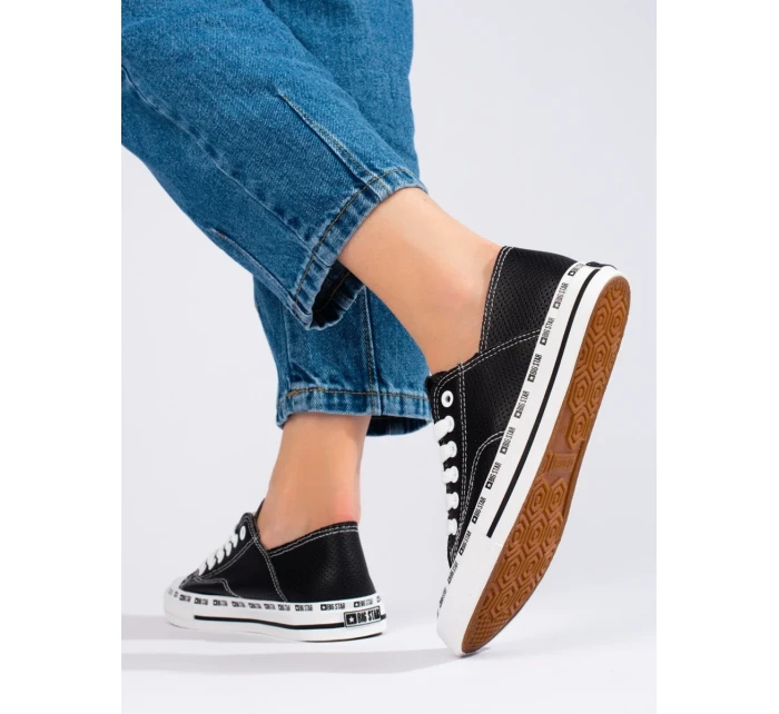 Trendy tenisky čierne dámske bez podpätku Trendy tenisky čierne dámske bez podpätku