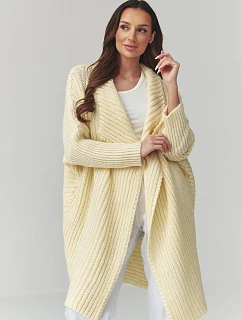 Zapínanie svetra model 226885 Makadamia