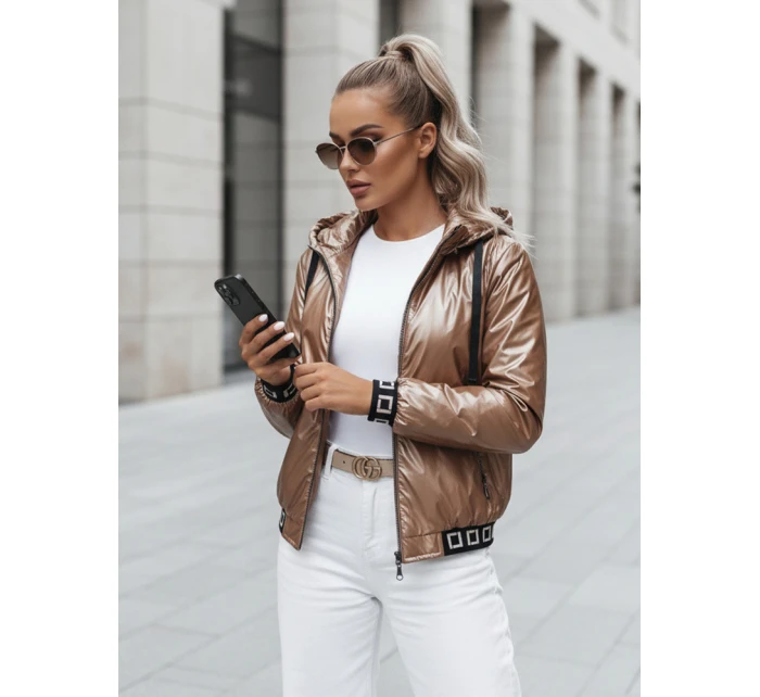 Dámsky bomber BOMBESS beige FashionStreet TY4913