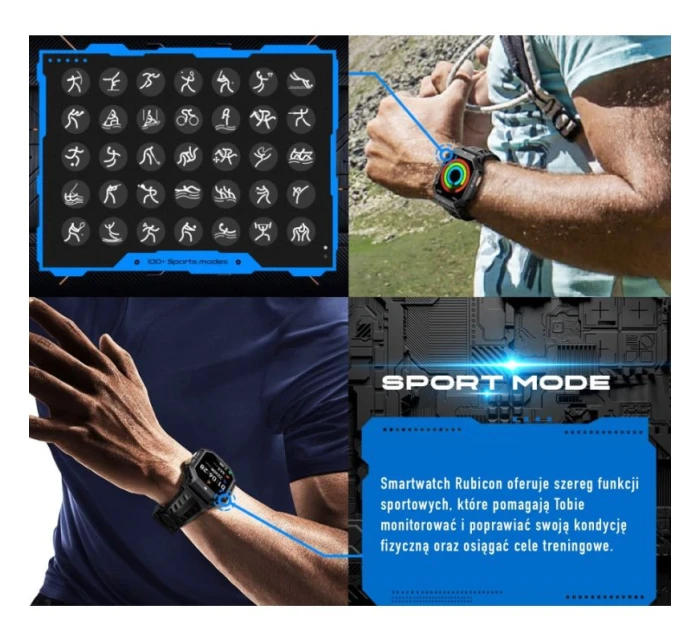 Pánské chytré hodinky  GREY model 21806353 - RUBICON