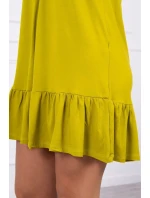 Šaty s tenkými stuhami z kiwi Šaty s tenkými stuhami z kiwi