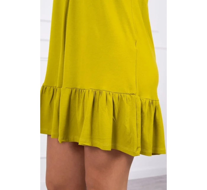 Šaty s tenkými stuhami z kiwi Šaty s tenkými stuhami z kiwi