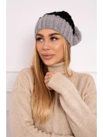 Milano fleecová čiapka K203 čierna+sivá