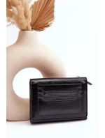 Damski Portfel Portmonetka Z Ekoskóry Czarny Joanela