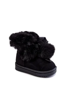 Dětské mládežnické teplé sněhule Černé Roofy