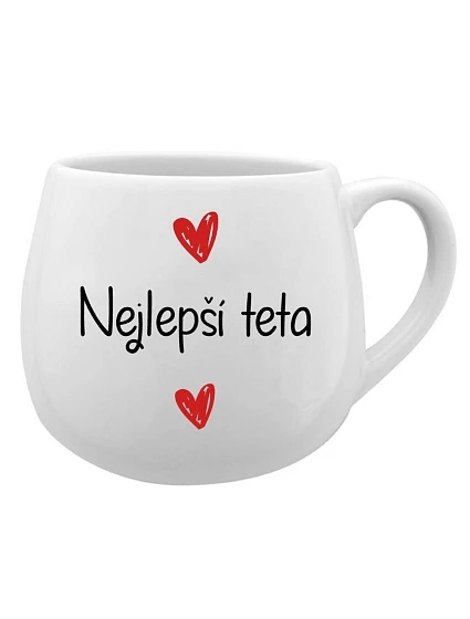 Najlepšia teta - biely keramický hrnček 300 ml