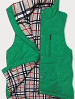 Dámska obojstranná vesta zelená (2383)