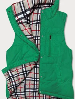 Oboustranná zelená dámská vesta model 18471314 - Miss TiTi