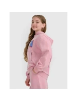 Dívčí mikina s kapucí model 21868360 - 4F Dívčí mikina s kapucí model 21868360 - 4F