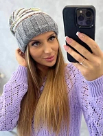 Dámska čiapka Feba K330 tmavo šedá