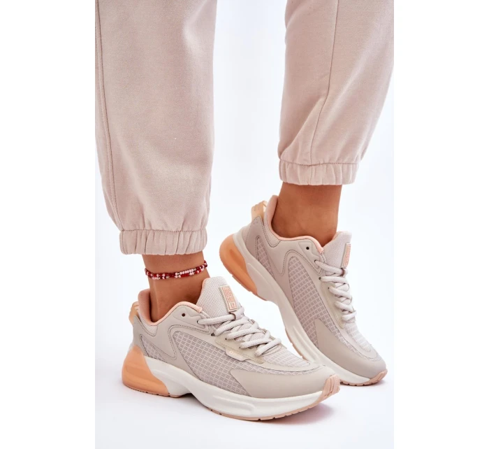 Wygodne Buty Sportowe Memory Foam System Big Star LL274336 Beżowe Wygodne Buty Sportowe Memory Foam System Big Star LL274336 Beżowe