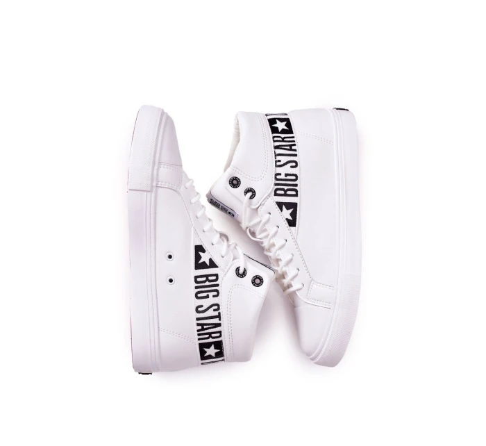 Trampki Męskie Big Star Wysokie Białe EE174340