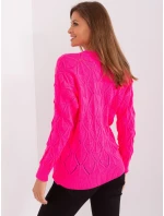 Sweter BA SW  fluo różowy model 21142000 - FPrice