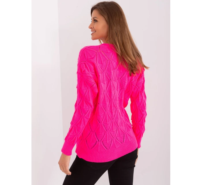 Sweter BA SW  fluo różowy model 21142000 - FPrice