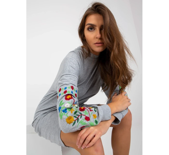 Šaty MB SK 8023.26 sivé