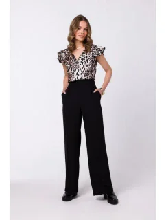 S331 Blúzka bez rukávov - čierna