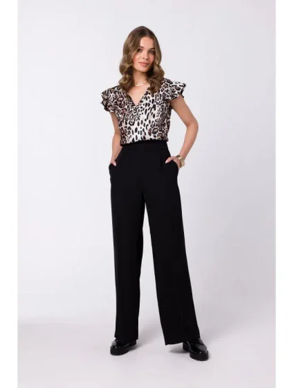 S331 Blúzka bez rukávov - čierna