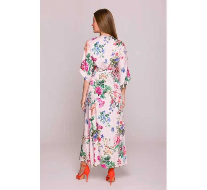 model 21154660 Zavinovací maxi šaty s potiskem model 1 - STYLOVE