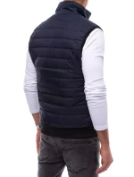 Pánská prošívaná tmavě modrá vesta Dstreet model 21964336 - FashionStreet Pánská prošívaná tmavě modrá vesta Dstreet model 21964336 - FashionStreet