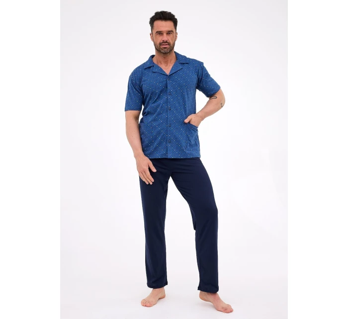 Pyžamo model 21337474 cr/r 3XL5XL pánské rozepínací - Cornette