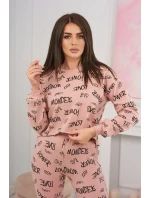 model 18746290 set tmavě pudrově růžový - K-Fashion model 18746290 set tmavě pudrově růžový - K-Fashion