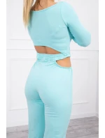 Souprava s halenkou v barvě mint Souprava s halenkou v barvě mint