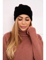Fleecová čiapka Sylwia K244 čierna