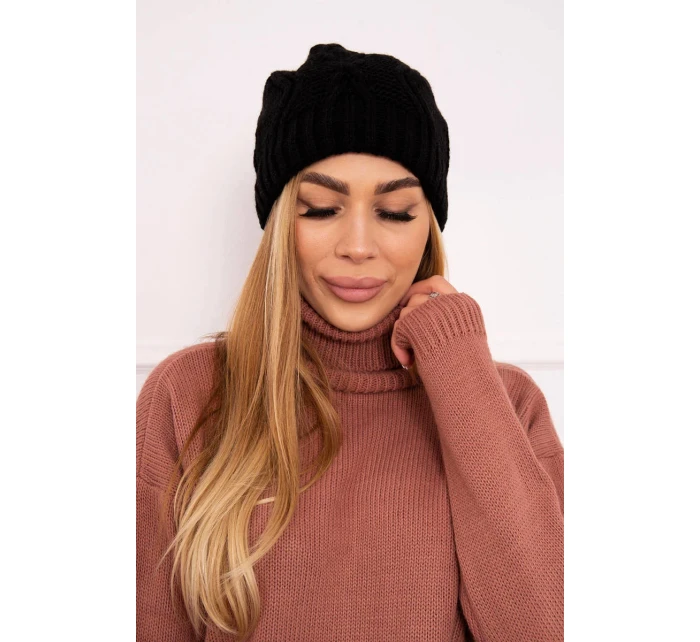 Fleecová čiapka Sylwia K244 čierna