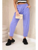Nohavice s vreckami Summer Punto fialové
