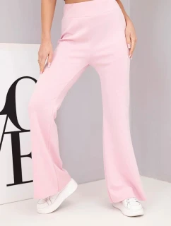 Dámske motýlie nohavice s predĺžením nohavíc svetlo ružové