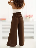 Spodnie CS SP model 22099801 ciemny brązowy - FPrice