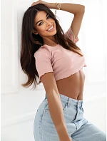 Bluzka model 22156733 jasny różowy - FPrice