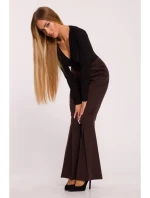 model 21295988 Kalhoty s rozšířenými nohavicemi hnědé - Moe