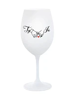 YOU AND ME (svadba) - pohár na biele víno 350 ml