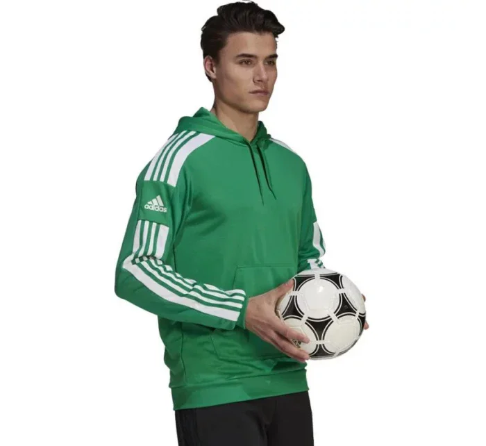 Pánská mikina s kapucí model 21035366 Zelená s bílou - ADIDAS