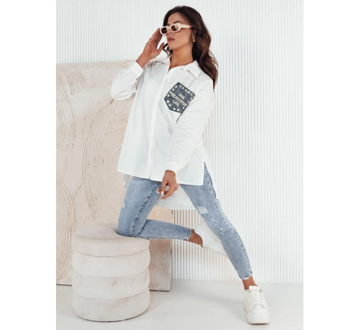 Dámská košile bílá Dstreet model 21974046 - FashionStreet Dámská košile bílá Dstreet model 21974046 - FashionStreet