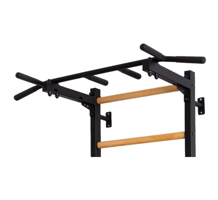 DREVENO-KOVOVÝ GYMNASTICKÝ REBRÍK S KOVOVOU TYČOU BENCHK 721B