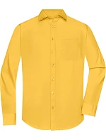 JN Popelínová košile s dlouhým rukávem 02.0 yellow model 22488156 - Daiber