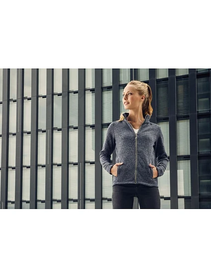 Dámská pletená fleecová bunda 40. heather grey model 22517084 - Promodoro Dámská pletená fleecová bunda 40. heather grey model 22517084 - Promodoro