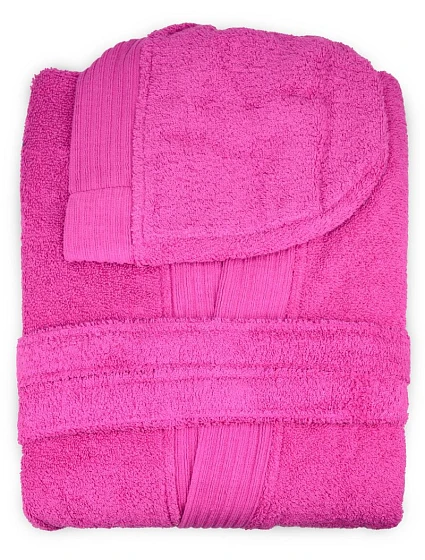 Bathrobe Župan s kapucí magenta model 22526782 - The One Towelling Bathrobe Župan s kapucí magenta model 22526782 - The One Towelling