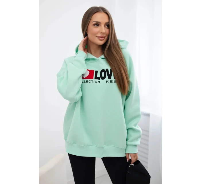 Zateplená bavlněná mikina s kapucí model 19741802 - K-Fashion Zateplená bavlněná mikina s kapucí model 19741802 - K-Fashion