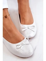 Baleriny Damskie Klasyczne Profilowana Wkładka Białe Fimme Baleriny Damskie Klasyczne Profilowana Wkładka Białe Fimme