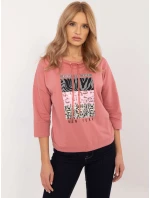 Blúzka CLM BZ 1270.39P tmavoružová