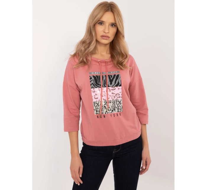 Blúzka CLM BZ 1270.39P tmavoružová