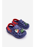 Detské penové ľahké sandále Crocs navy blue Sweets