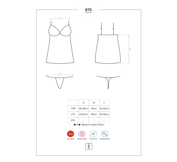 Úžasná košieľka 875 - CHE - Obsessive