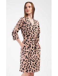 Dámsky krátky leopardí župan