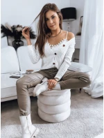 Dámský svetr ecru Dstreet model 21967022 - FashionStreet