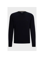 BOSS Pacello-L BLU Sveter s výstrihom do V (50506042-404)